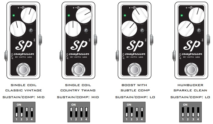 Xotic SP Compressor Settings