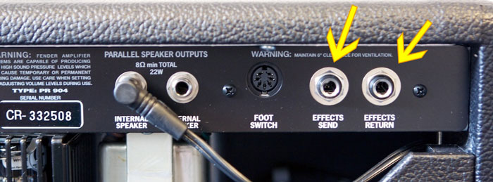 guitar amp with effects loop