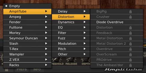 AmpliTube 4 distortion