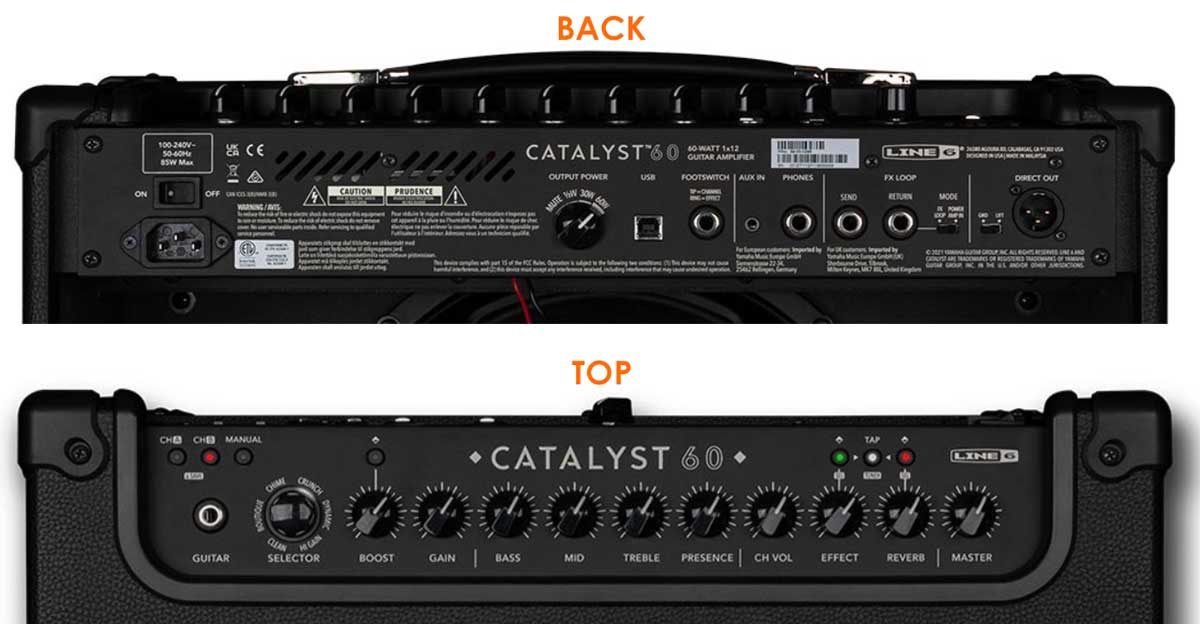 Line 6 Catalyst top and back