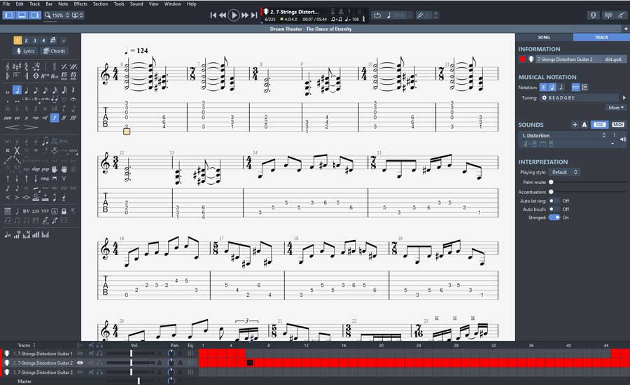 delete tempo marks in guitar pro 7.5