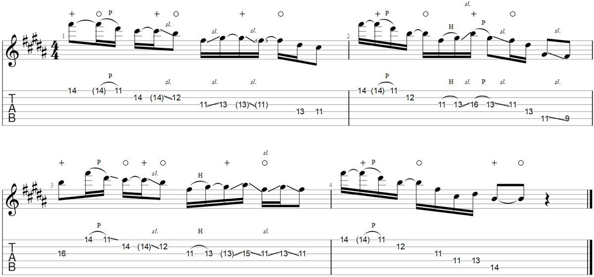 Whammy pedal part in Steve Vai song Touching Tongues