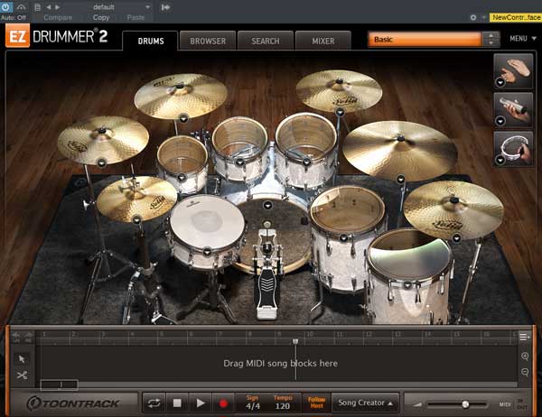 EZDrummer 2 in DAW