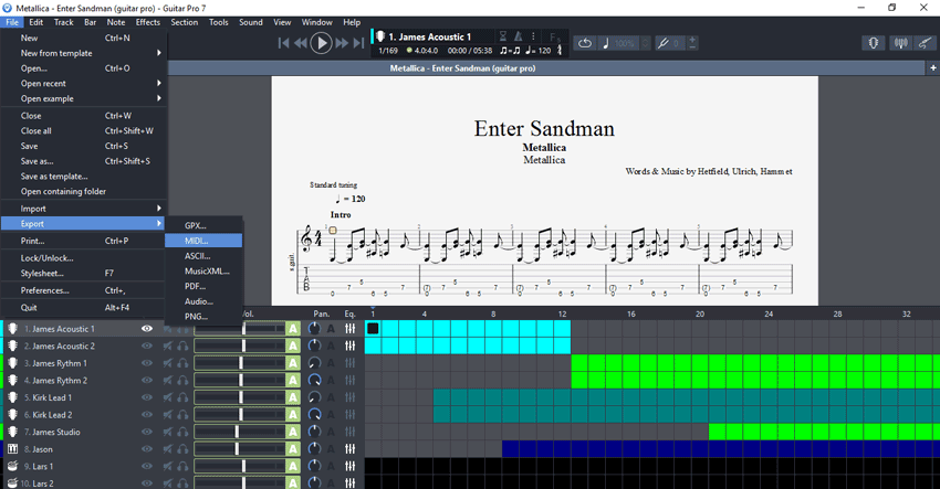 guitar pro 7 only outputs in mono