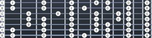 7 string guitar fretboard notes