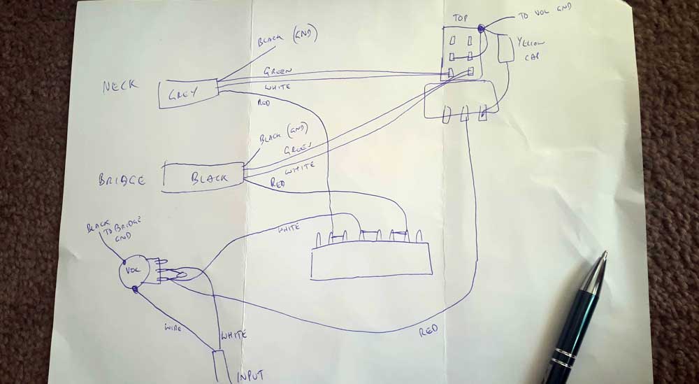 Pickup wiring diagram