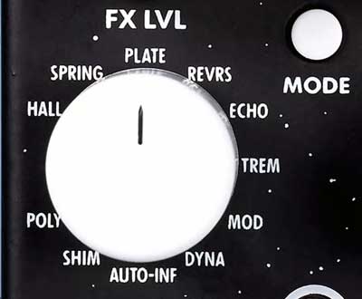 EHX Oceans 11 Reverb Types