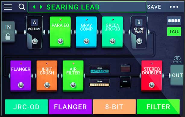 HeadRush Gigboard Screen