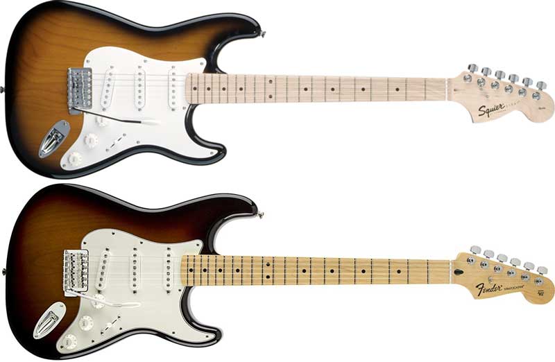 Fender vs Squier Stratocaster