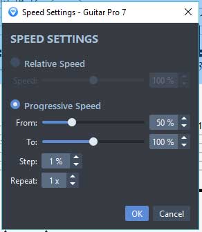 Guitar Pro 7 speed trainer 6