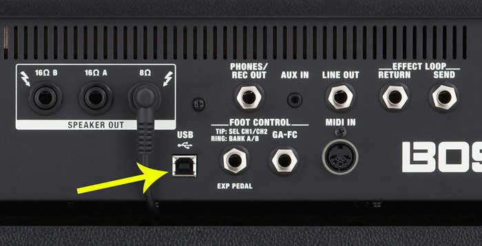 connecting guitar to laptop