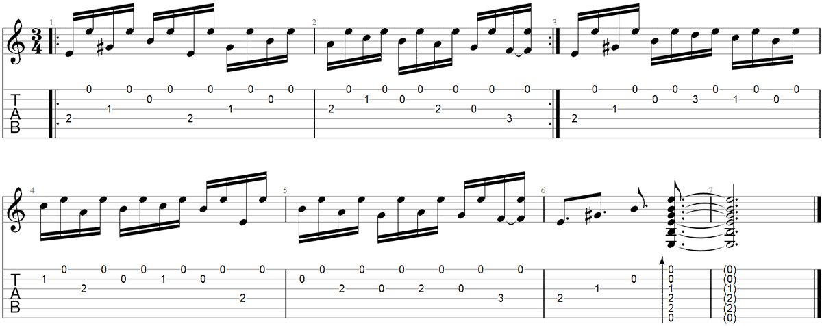 folk guitar fingerpicking