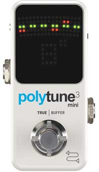 Polytune 3 Mini tuner pedal for acoustic guitar