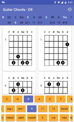 Guitar chord app