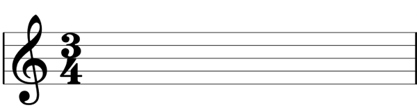 3/4 time signature