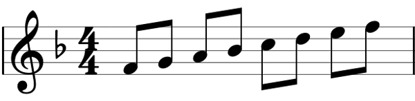 Key signature example 2