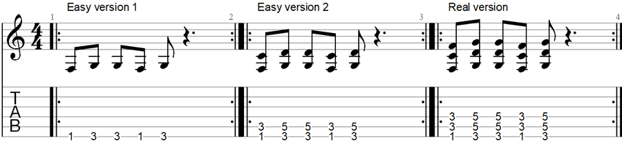 Electric Guitar Seven Nation Army Guitar Tab