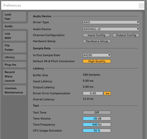 ableton live recording guitar