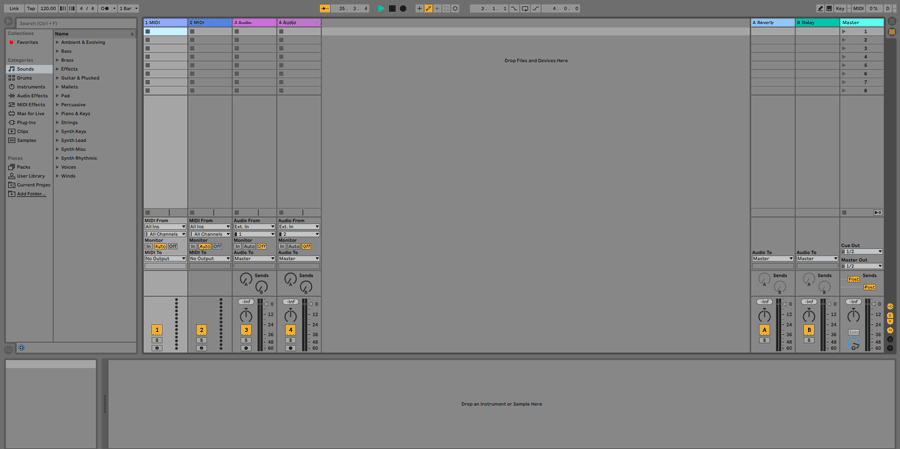 Ableton Live session view