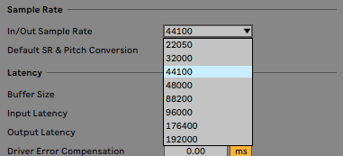 Ableton buffer size machines