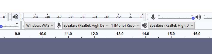 Audacity audio input and output