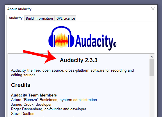 Audacity current version