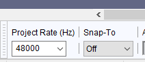 Audacity sample rate