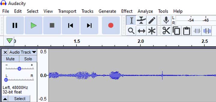 audacity record