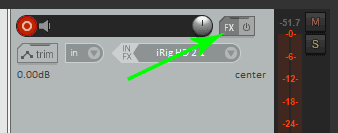 Reaper fx button