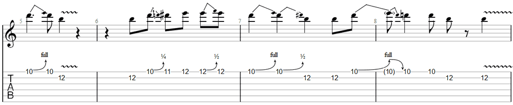 Thrill is gone blues guitar lick