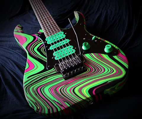 Ibanez swirl guitar