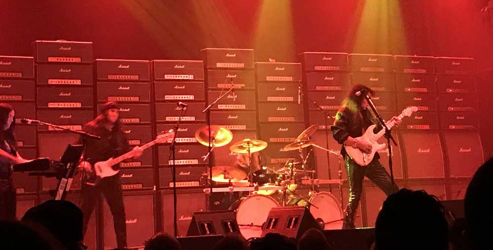 Yngwie Malmsteen wall of Marshalls