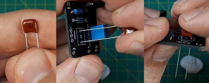 Installing capacitor 2 PCB