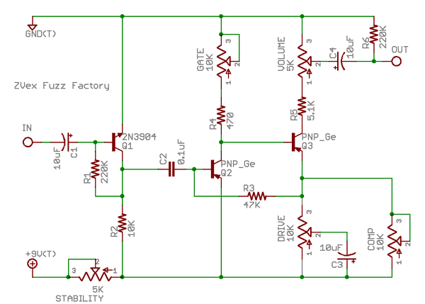 Fuzz Factory schematic