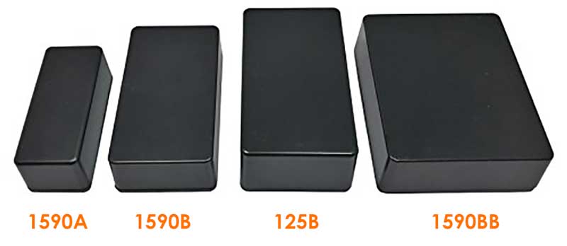 Guitar pedal enclosure sizes