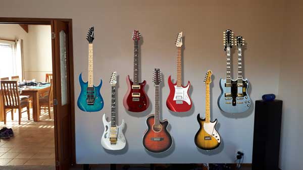 Best way to hang deals guitars on wall