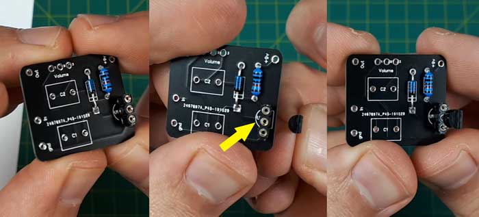 Installing transistor on PCB