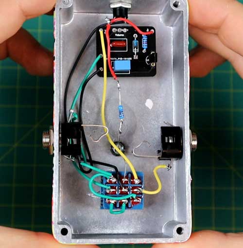 Completed pedal wiring