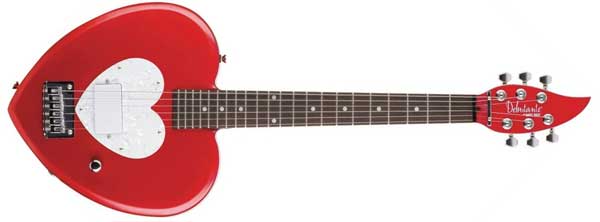 Heart shaped guitar