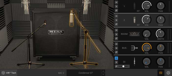 AmpliTube 5 cabinet view