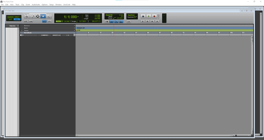 pro tools recording template