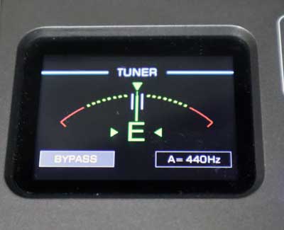 Guitar tuner in tune