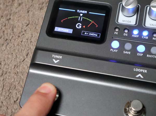 Multi effects pedal tuner