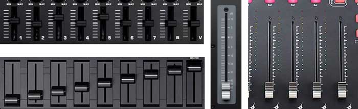 DAW controller faders