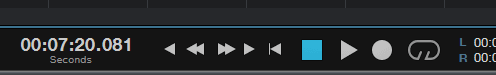 DAW transport controls