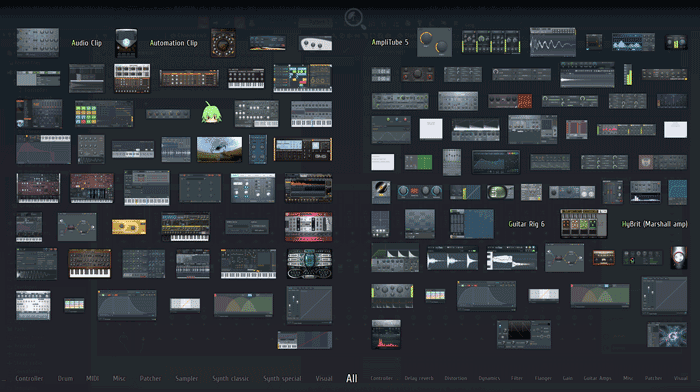 FL Studio plugin picker