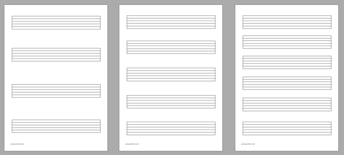 Free Printable Guitar PDFs (TAB, Chord Charts, Fretboard Templates