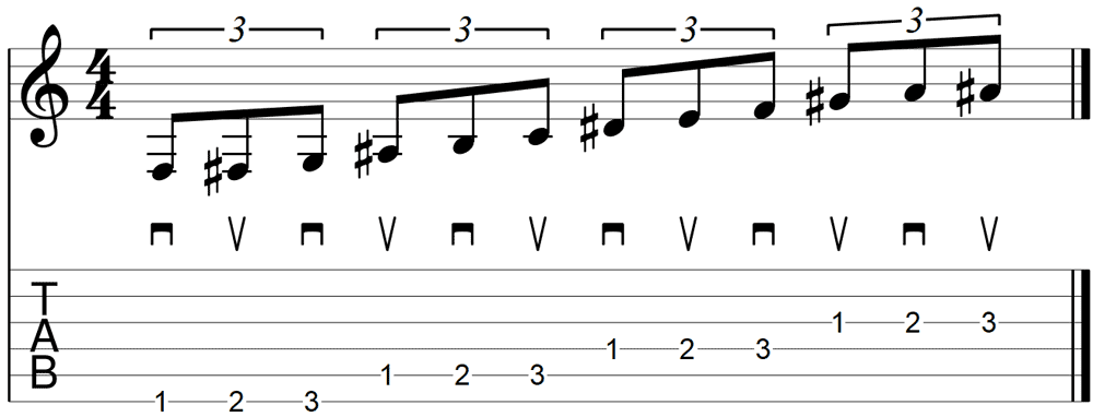 Guitar speed exercise 6