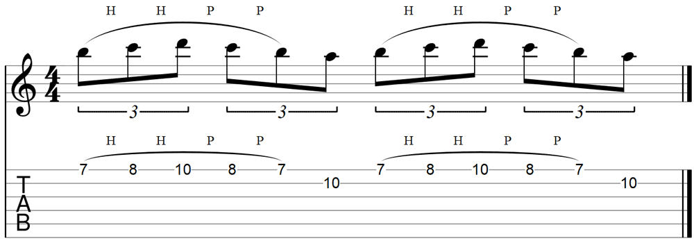 Guitar speed exercise 8