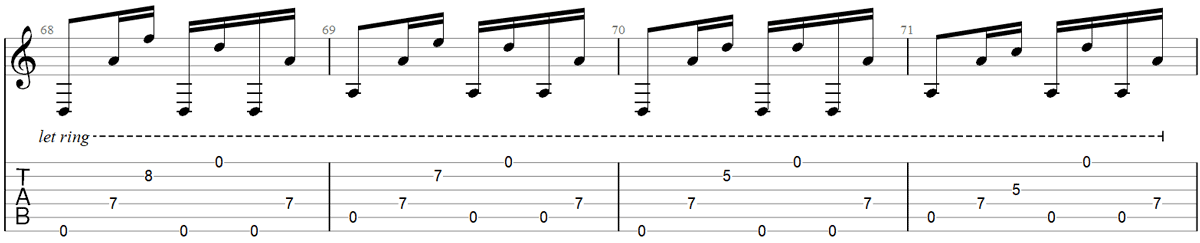 In Dreams Guitar TAB part 2